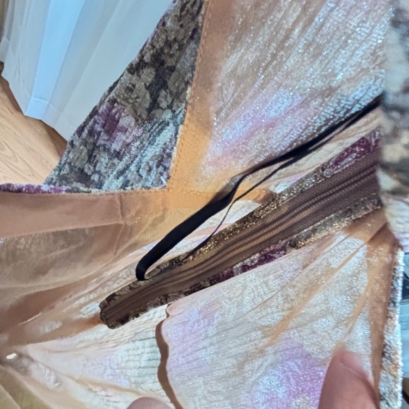 For Love & Lemons Wynne Maxi Dress Size S NWT Cut Out Shimmer Coquette - Picture 8 of 13